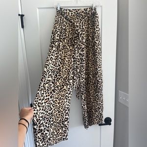 Cheetah Print Flowy Pants